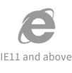 IE11 and above
