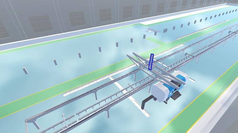 车轴加工机械手动画