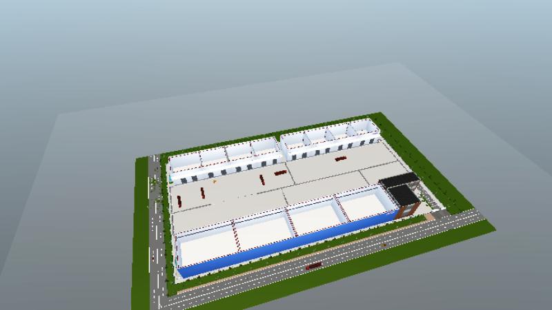 扬州招商物流（3D场景）5-消火栓管