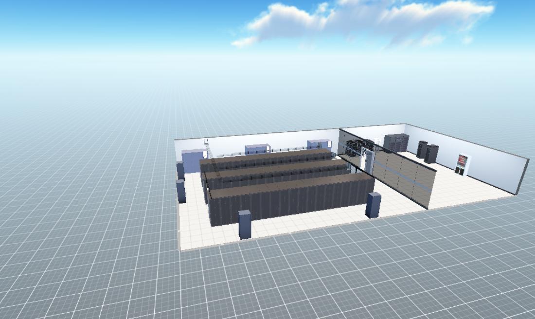 机房布局效果图（无顶）