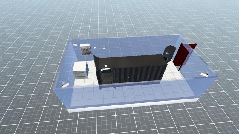 旬阳县医院机房绘图