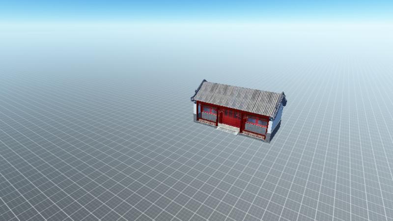 园区大楼外立面模型