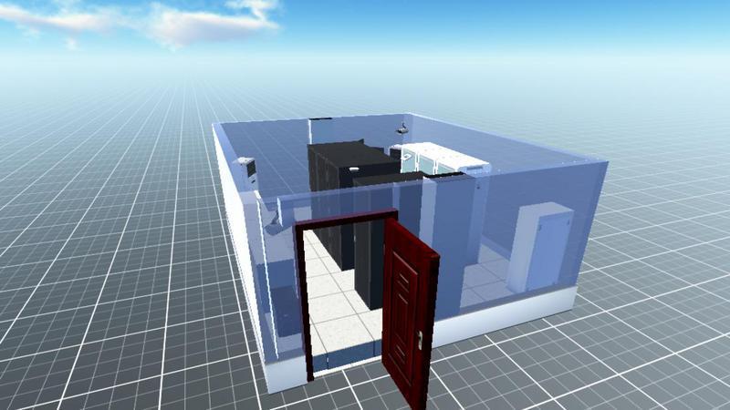 旬阳县医院机房绘图