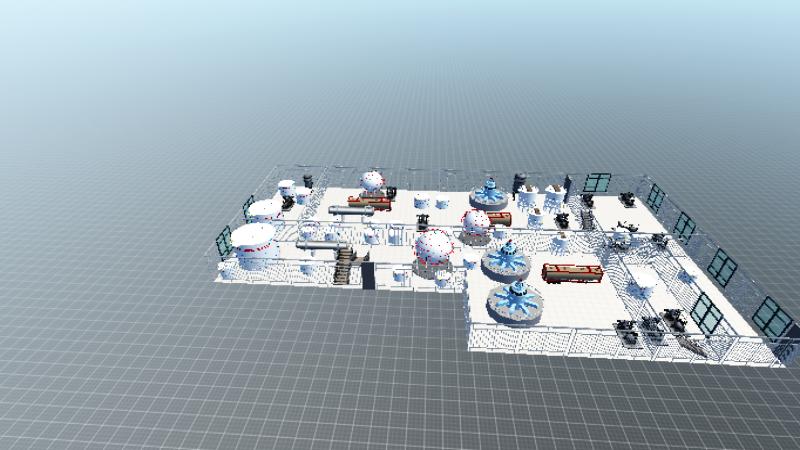 皂粒车间设备平面布置图8层