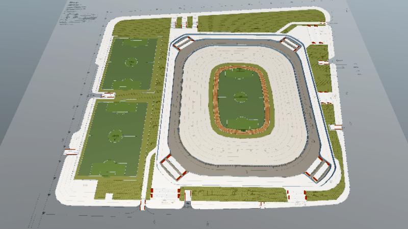 浦东足球场室外  6