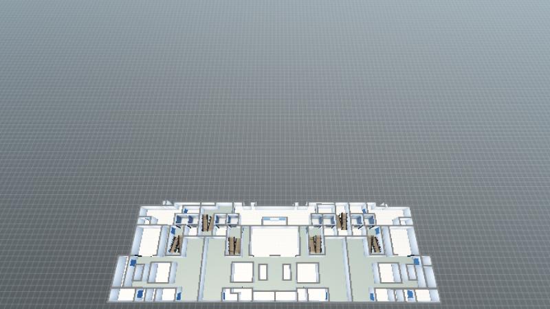 5、6、7号楼地下夹层 弱电平面图-模型