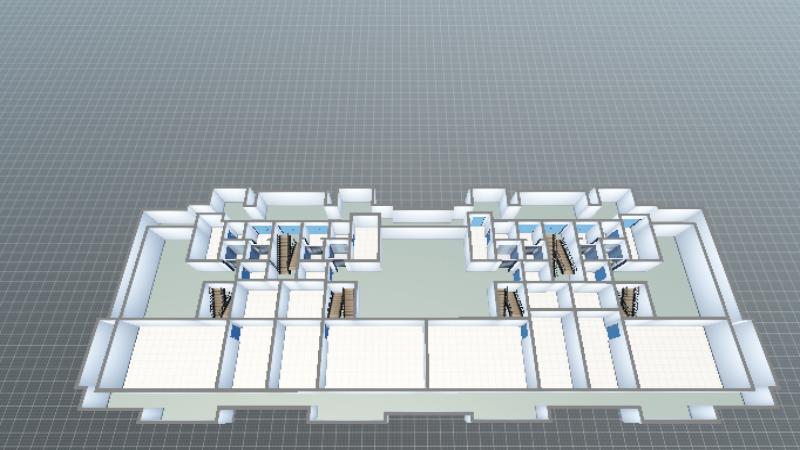 5、6、7号楼1层 弱电平面图-模型