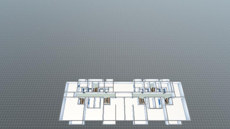 5、6、7号楼2层 弱电平面图-模型