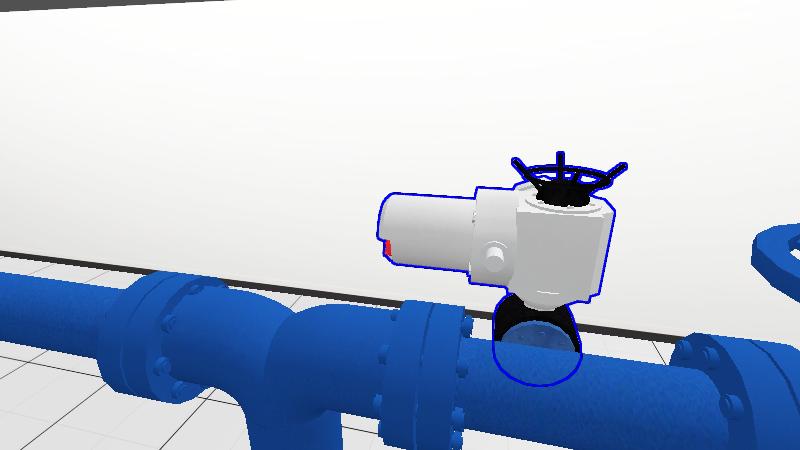 减压阀门井下模型
