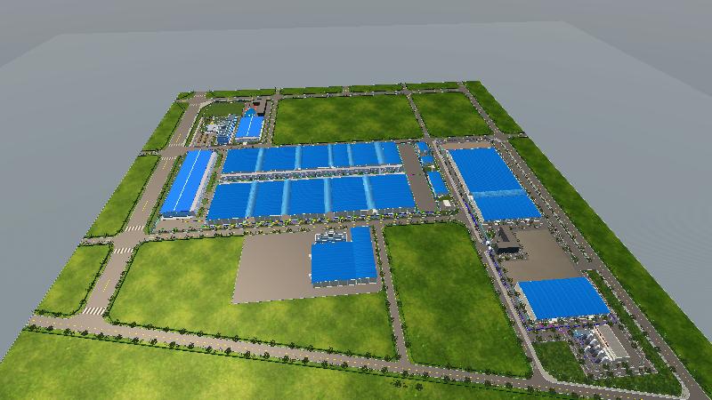 郑煤机厂区建模图