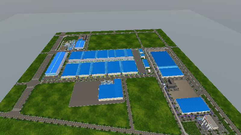 郑煤机厂区建模图