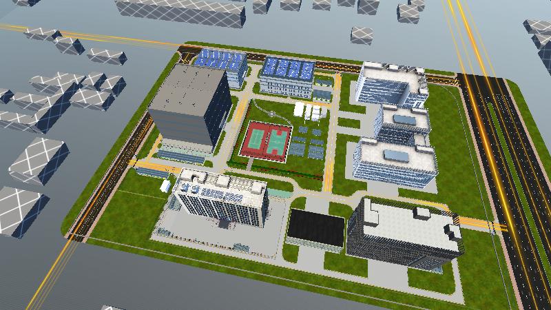 山西电科院园区实景风新