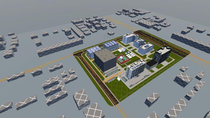 山西电科院园区实景风新