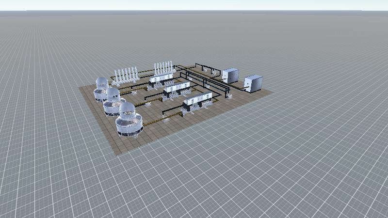 中央空调循环管道场景