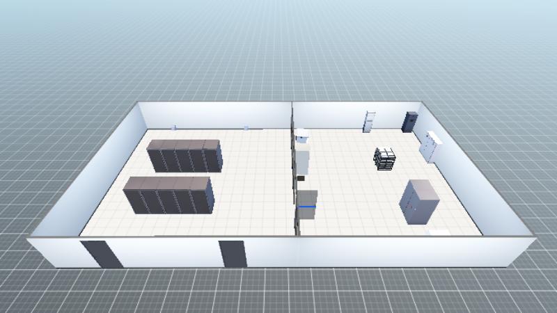 南京院区信息网络机房机柜所在位置示意图