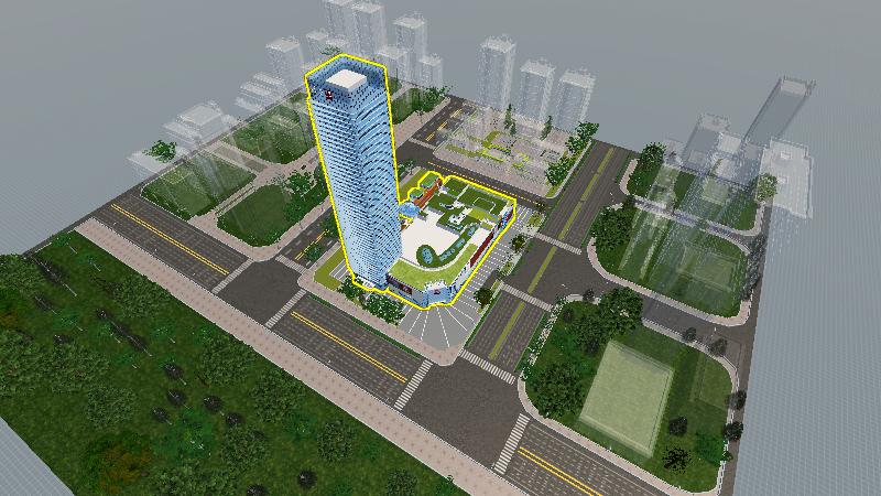 皖新传媒-绿化路面（外立面）