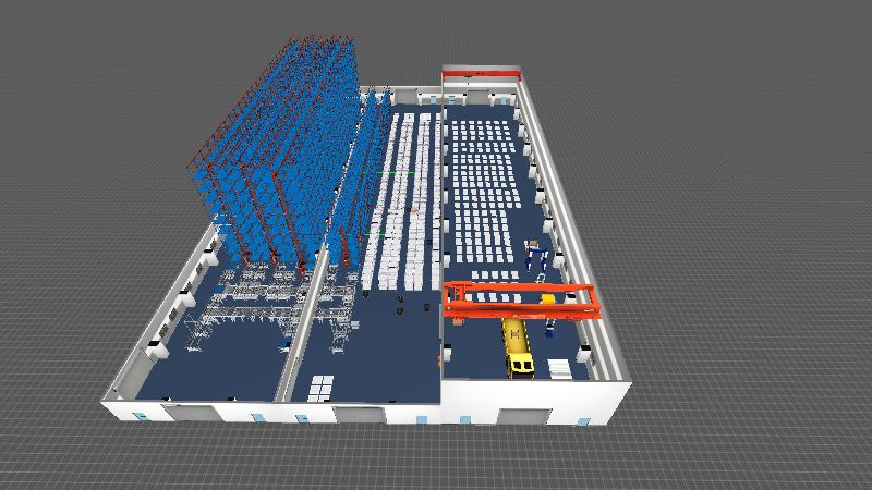 智能仓储可视化项目模拟场景