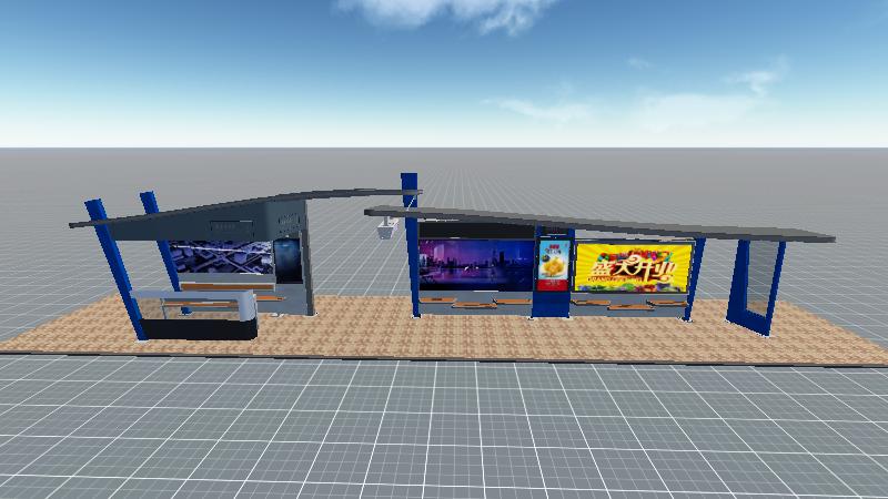 大鹏展翅候车亭222