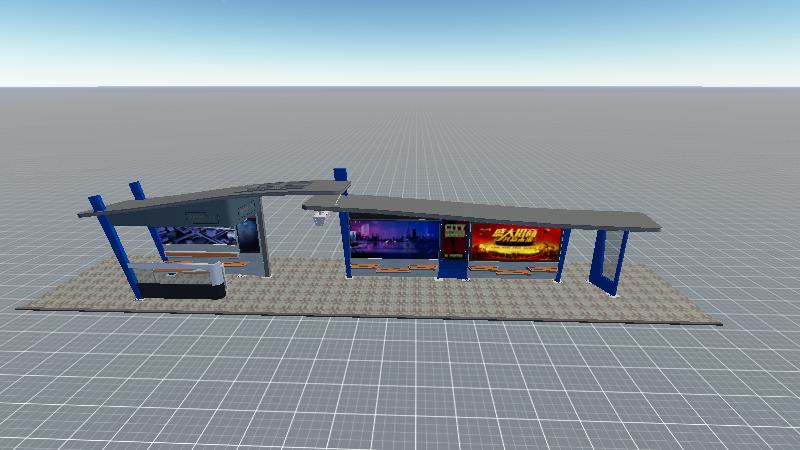 大鹏展翅候车亭011