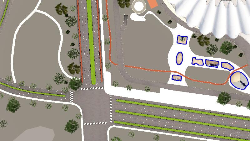 十四运体育场拼接外立面06.28