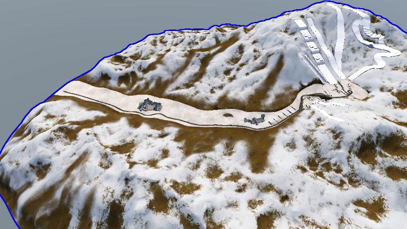 云顶滑雪公园外立面（减面减建筑）