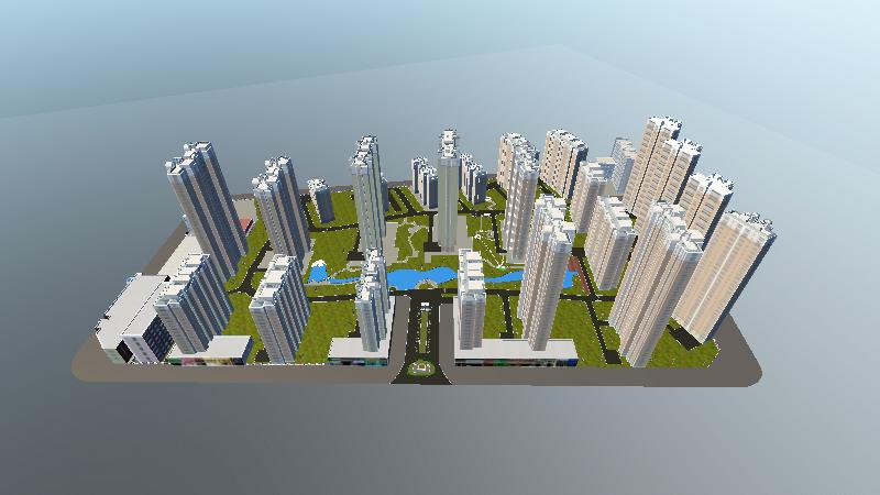 南山郦都新建简模场景