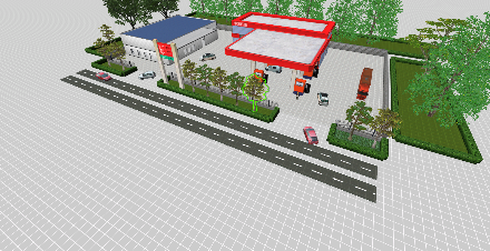 加油站场景