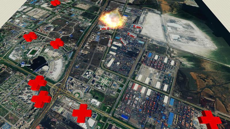 天津爆炸事件医疗救济点