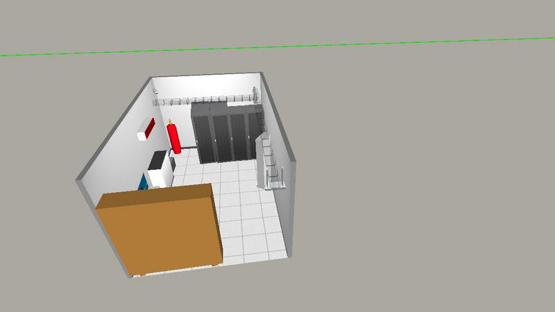 萧山万向集团机房平面图