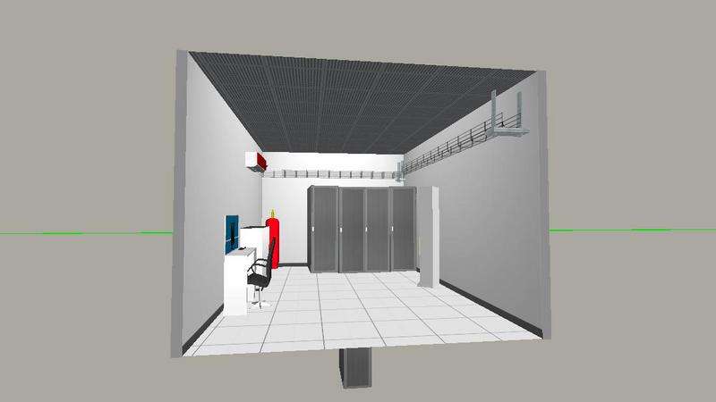 萧山万向集团机房平面图