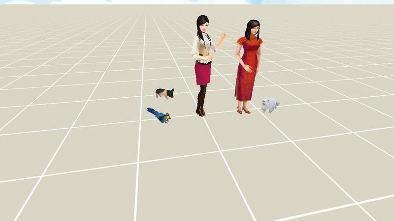 人物和小动物-001