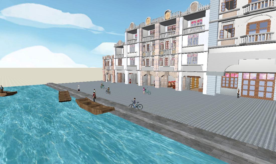 岭南旧城-骑楼-城市