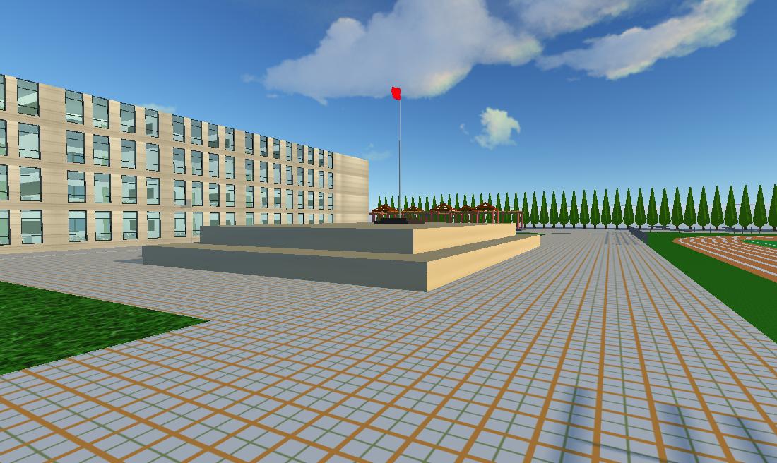 母校——清晨七点的太阳