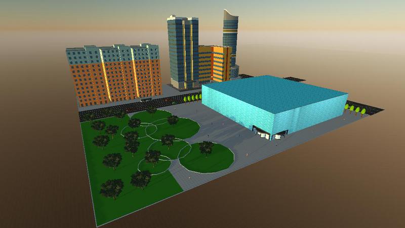 奥运体育场--缩小版水立方