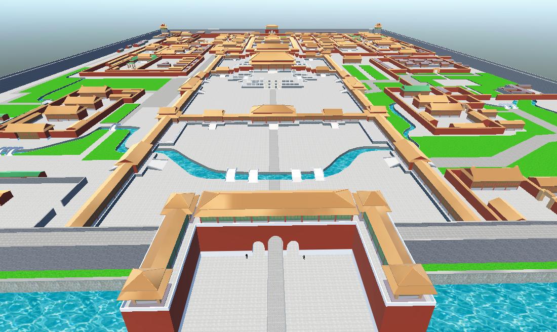 70 故宫3d场景 模模搭 物联网3d可视化应用平台