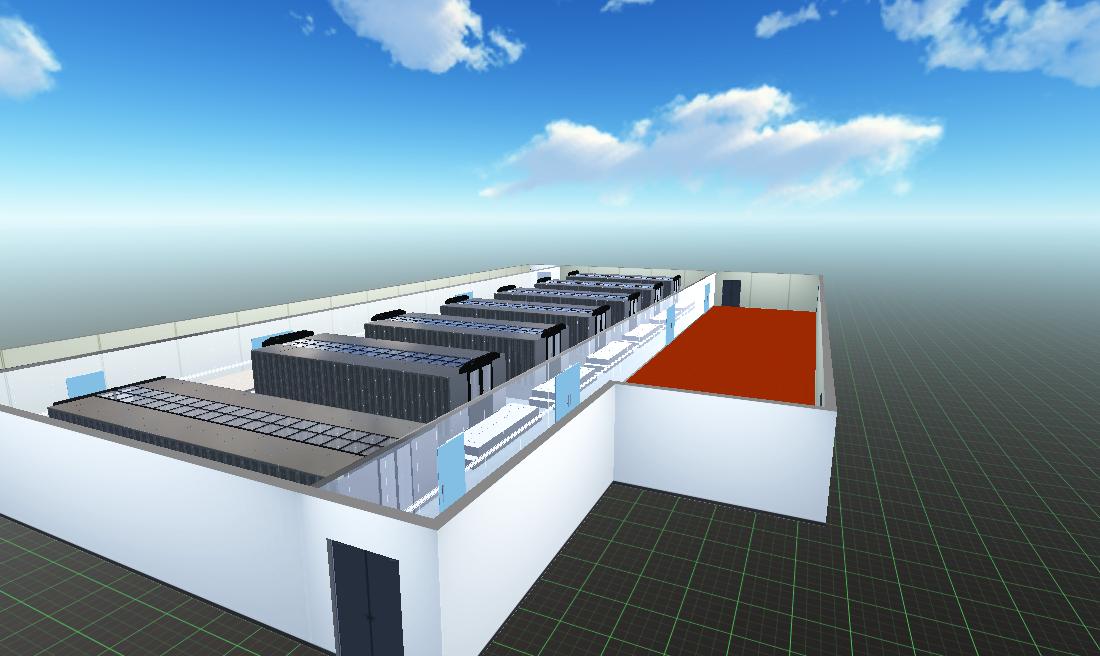 赵磊设计的数据中心效果图