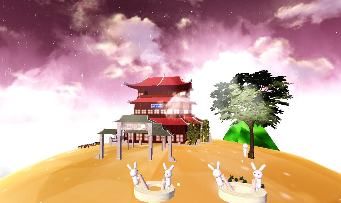 中秋佳节-白兔捣药成，吴刚守桂木