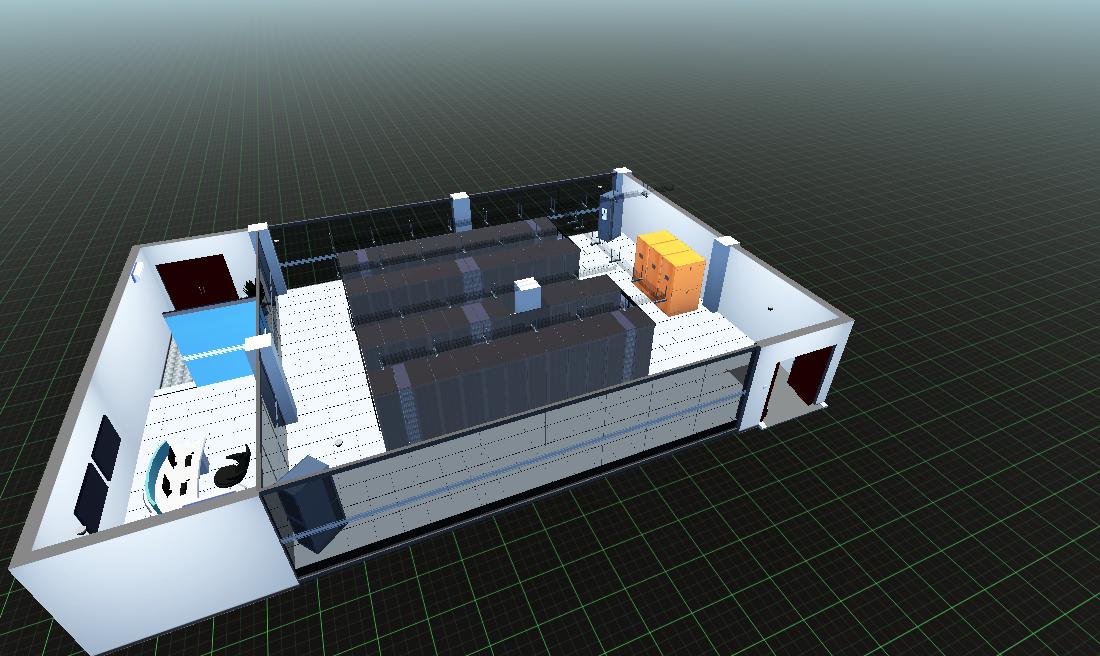 某机房水平送风