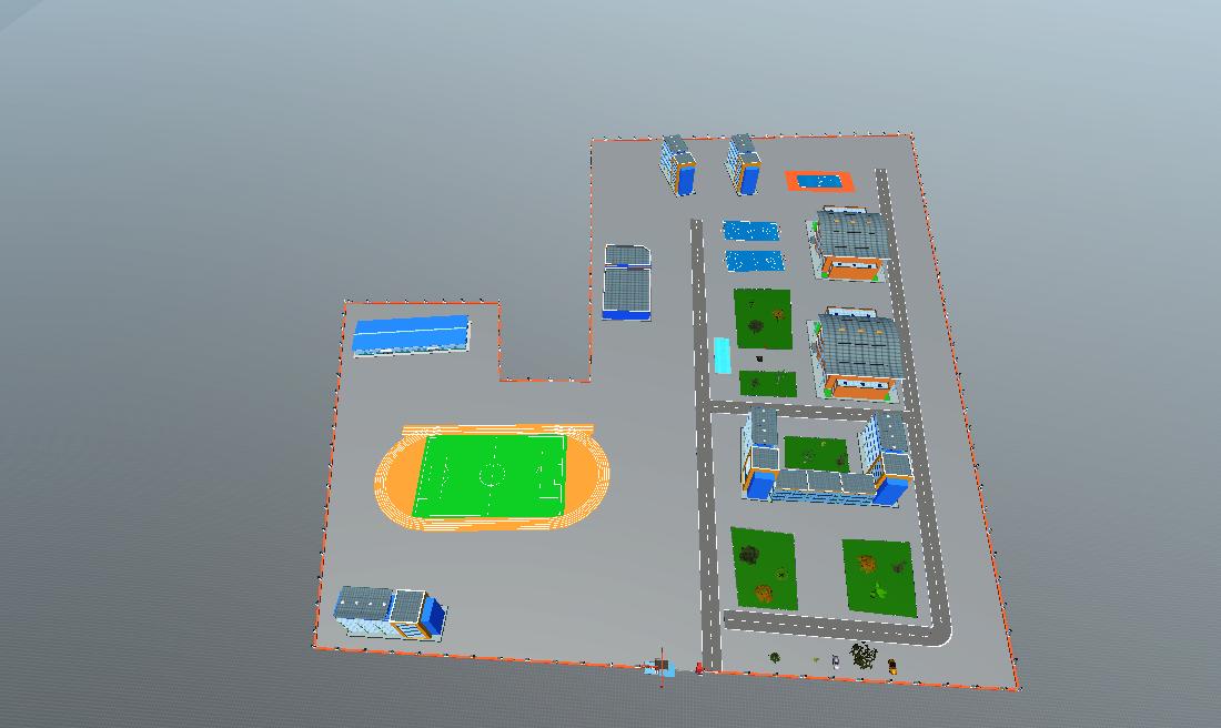 学校园区平面图