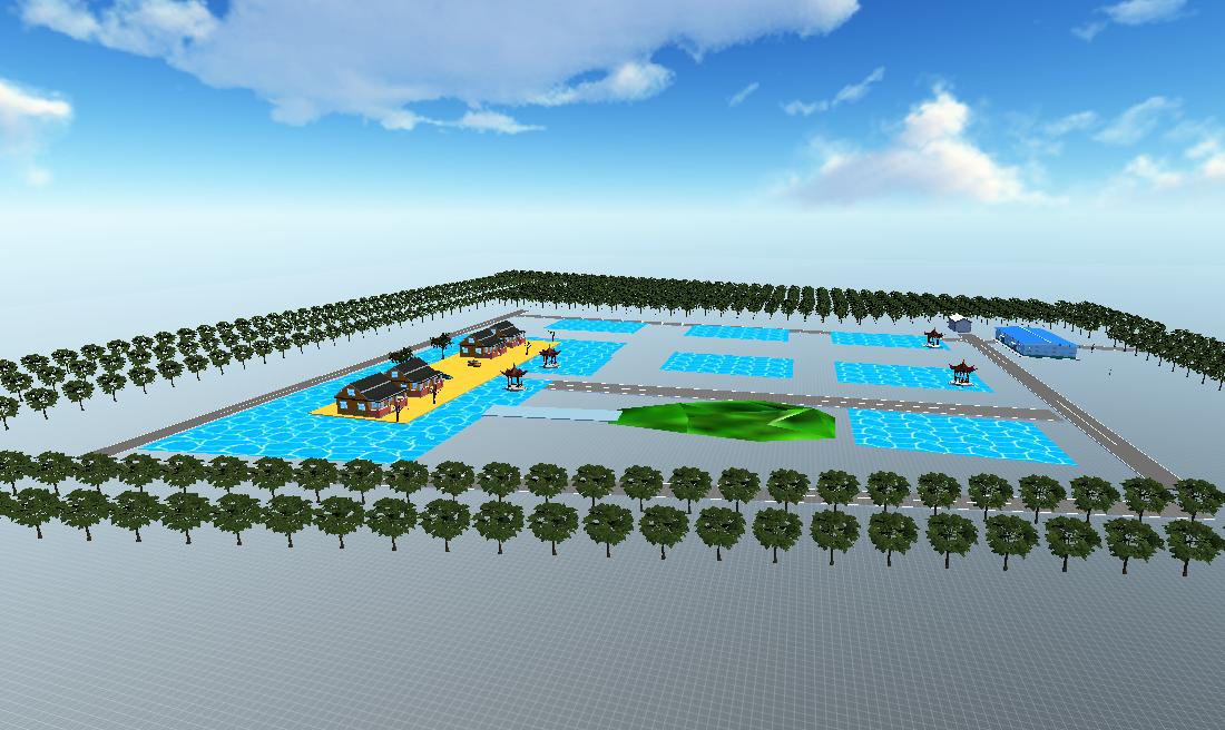 前锋山庄场景布设