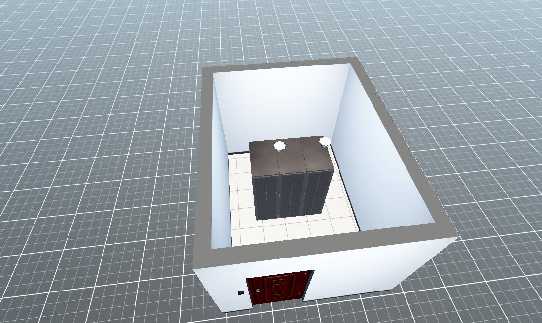 有线下属网点机房一体柜效果图