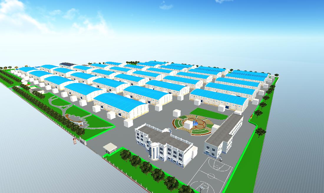 青岛第二粮仓09283d场景 - 模模搭 | 物联网3d可视化