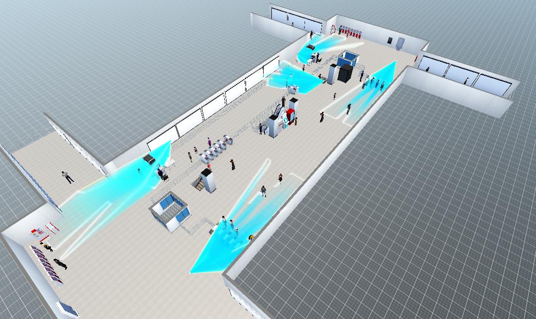 70 丰台科技园地铁站3d场景 - 模模搭 | 物联网3d