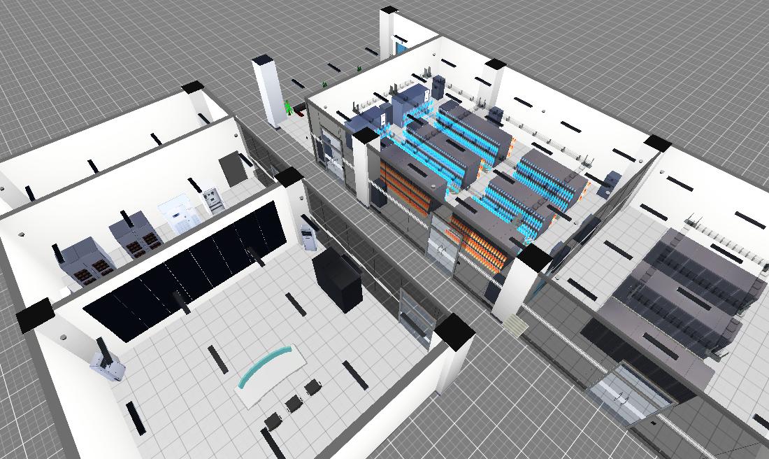 肥东农商数据中心无顶设计图