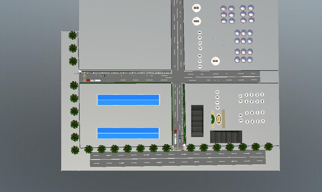 1号岗亭和2号岗亭