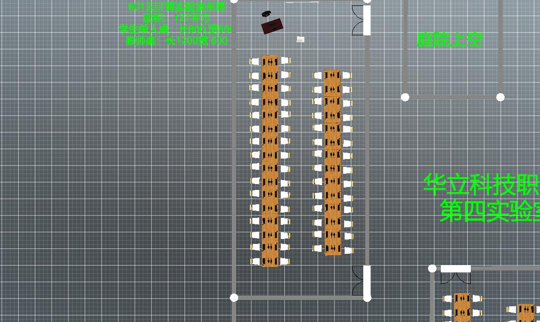 华立科技职业技术学院第四实验室6楼布局
