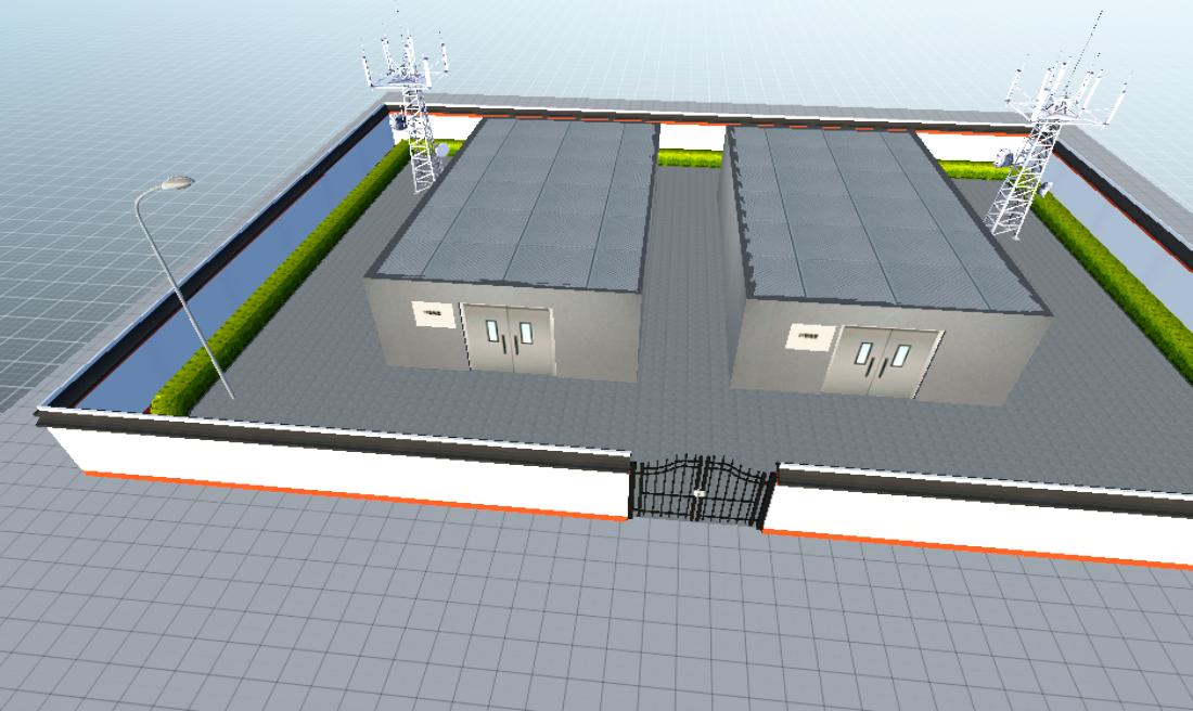 配电房整体完成加外场景地面抬高
