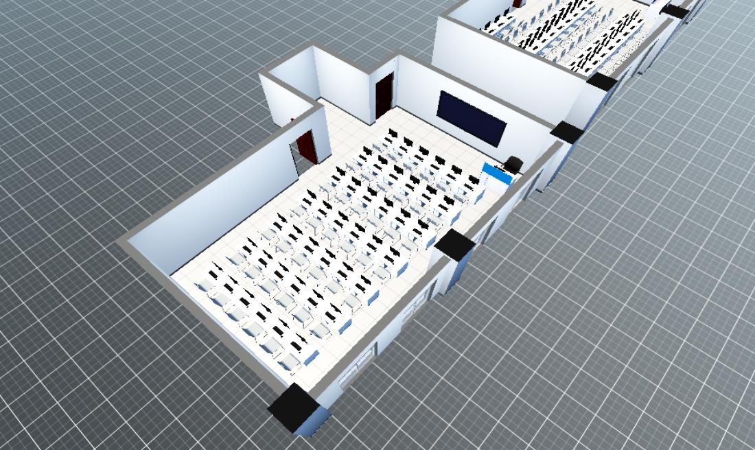 富平县到贤镇杜家小学电教室