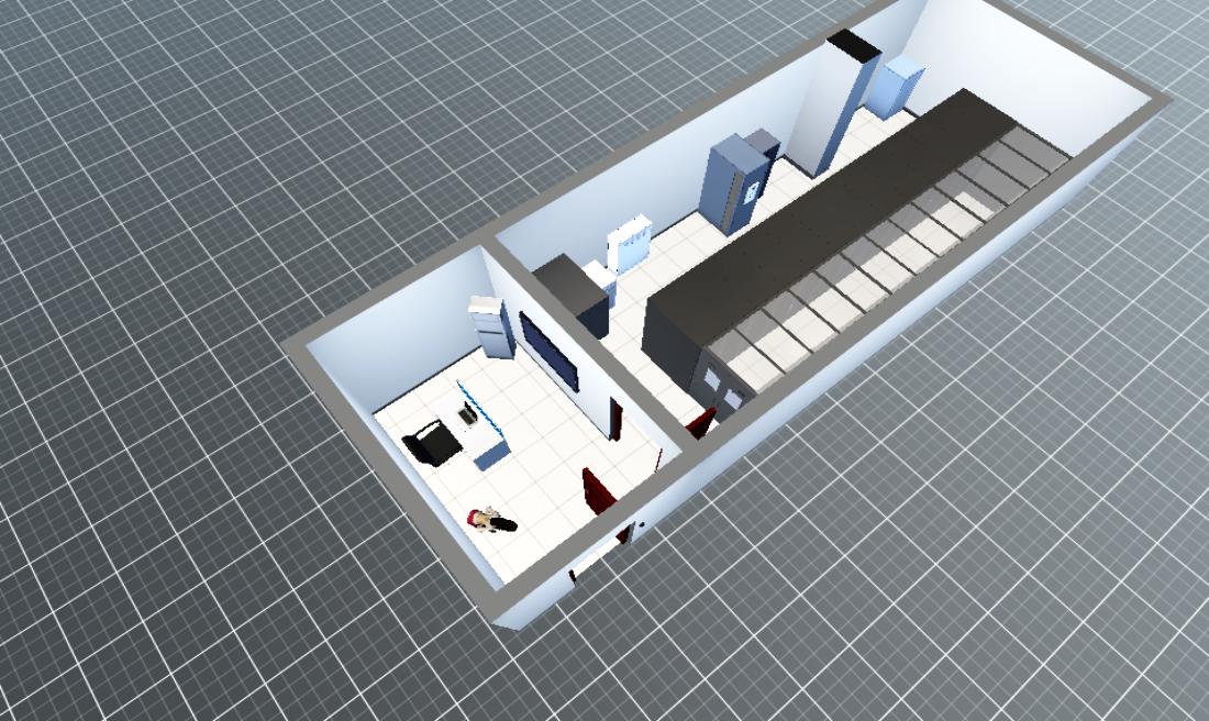 东方人民医院单排冷通道效果图