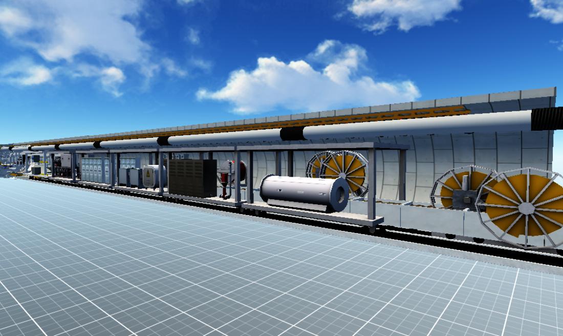 隧道盾构机剖面展示